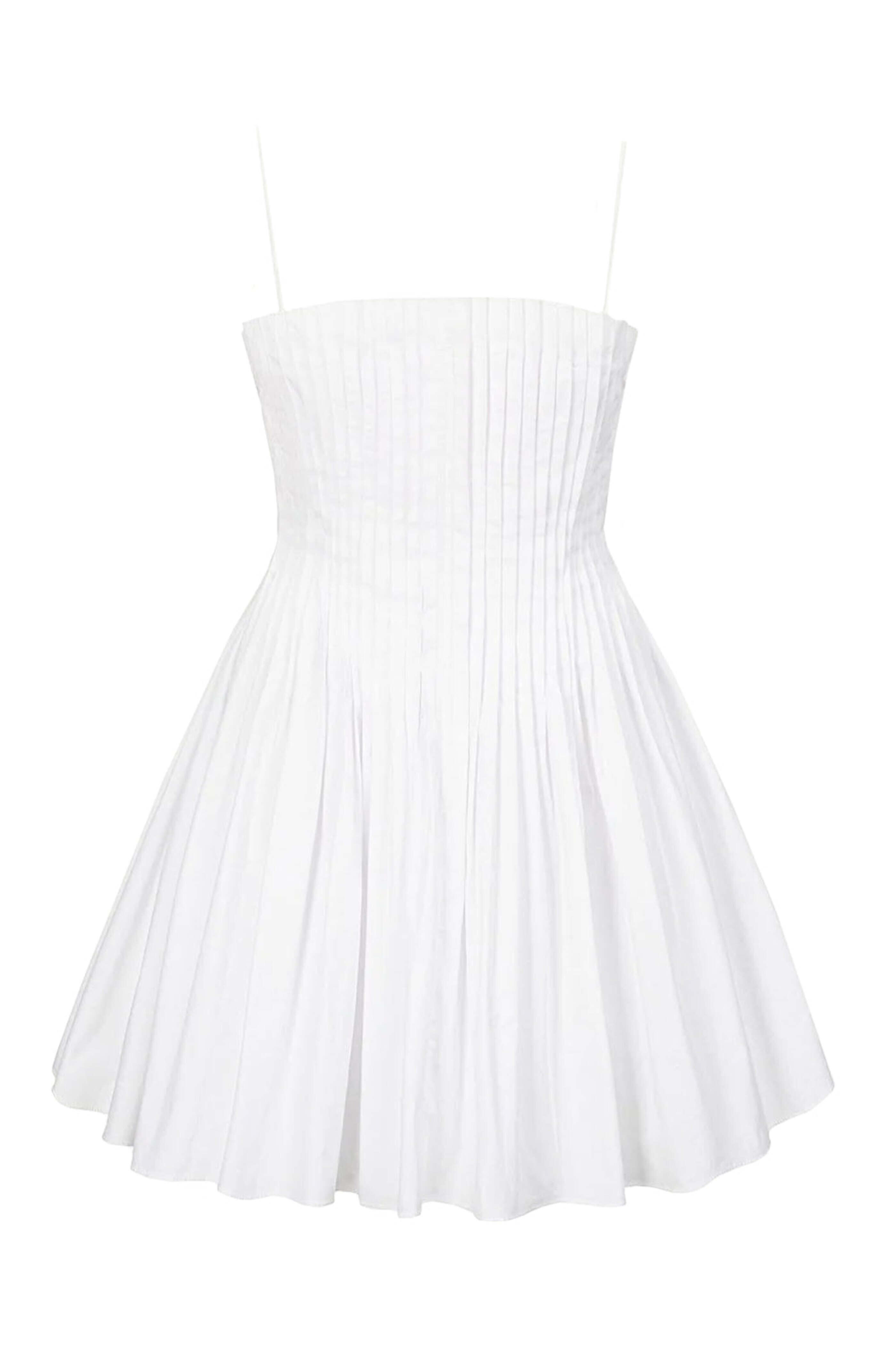 Staud - White Bella Mini Dress