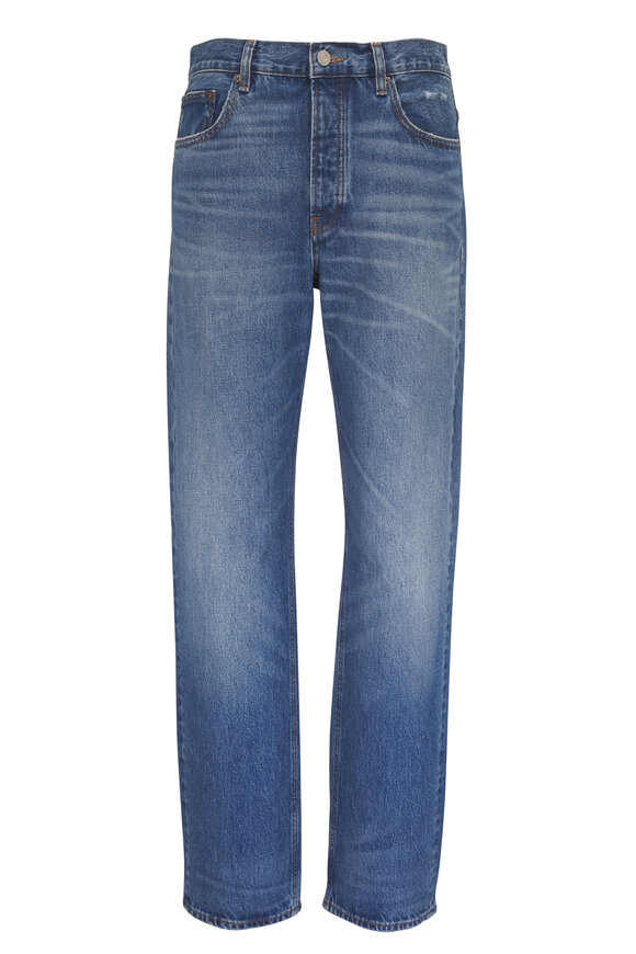 Frame The Straight Blue Mid-Rise Fit Jean - view 1