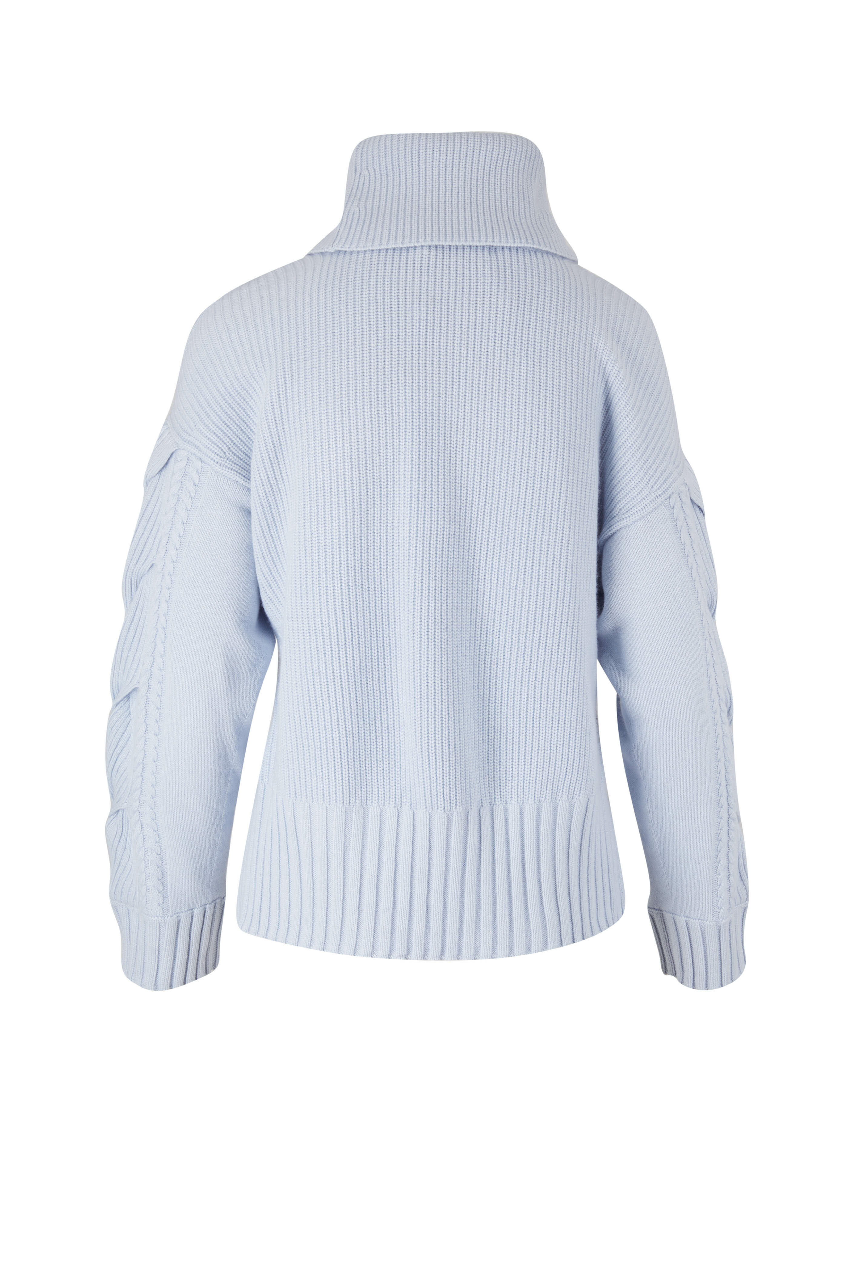 Simkhai - Chloe Mist Cold-Shoulder Turtleneck