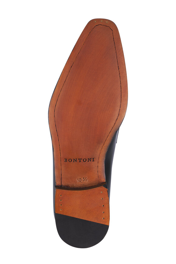 Bontoni Stupendo Black Leather Tuxedo Shoe - view 4