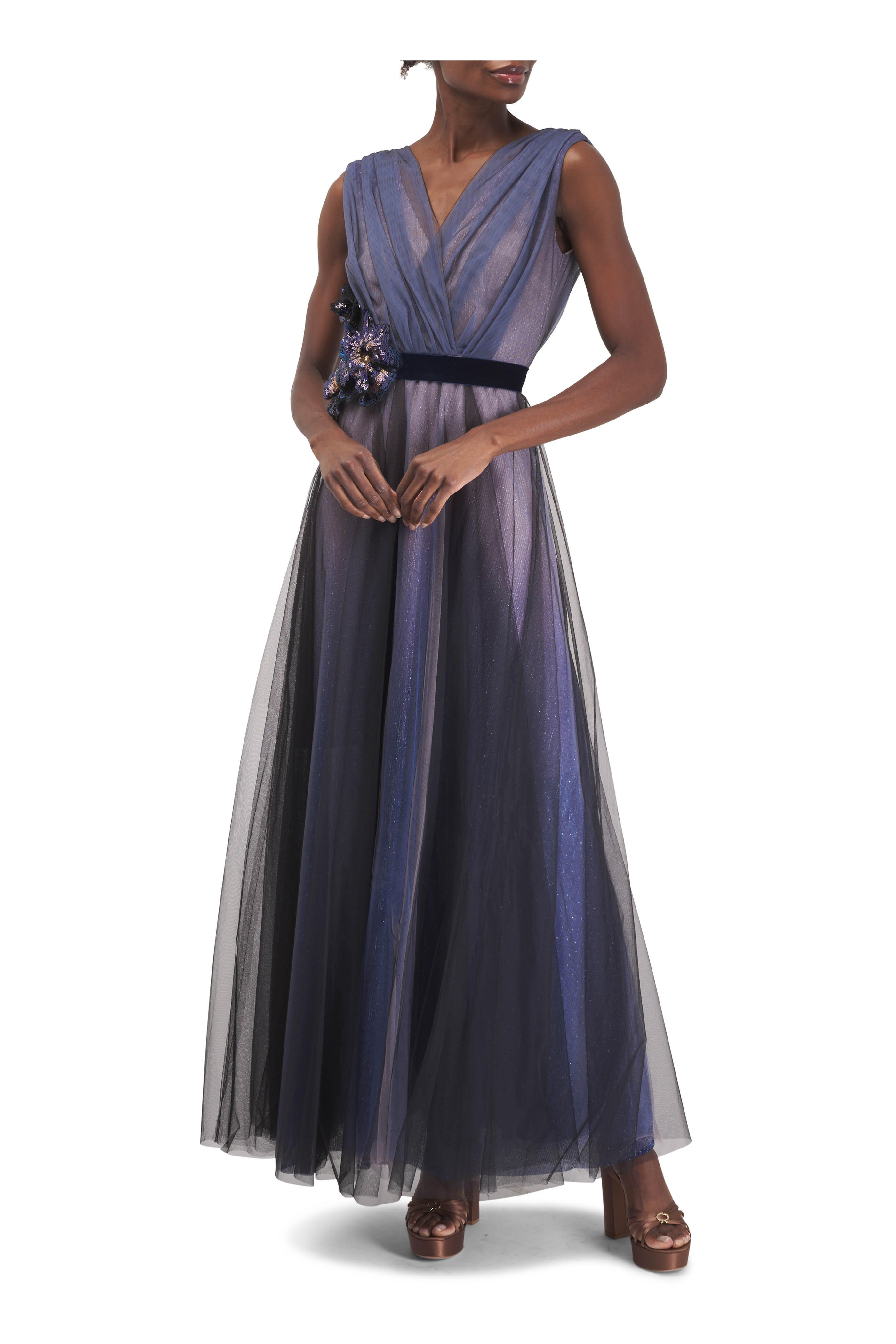 Talbot Runhof - Ombre Tulle Gown