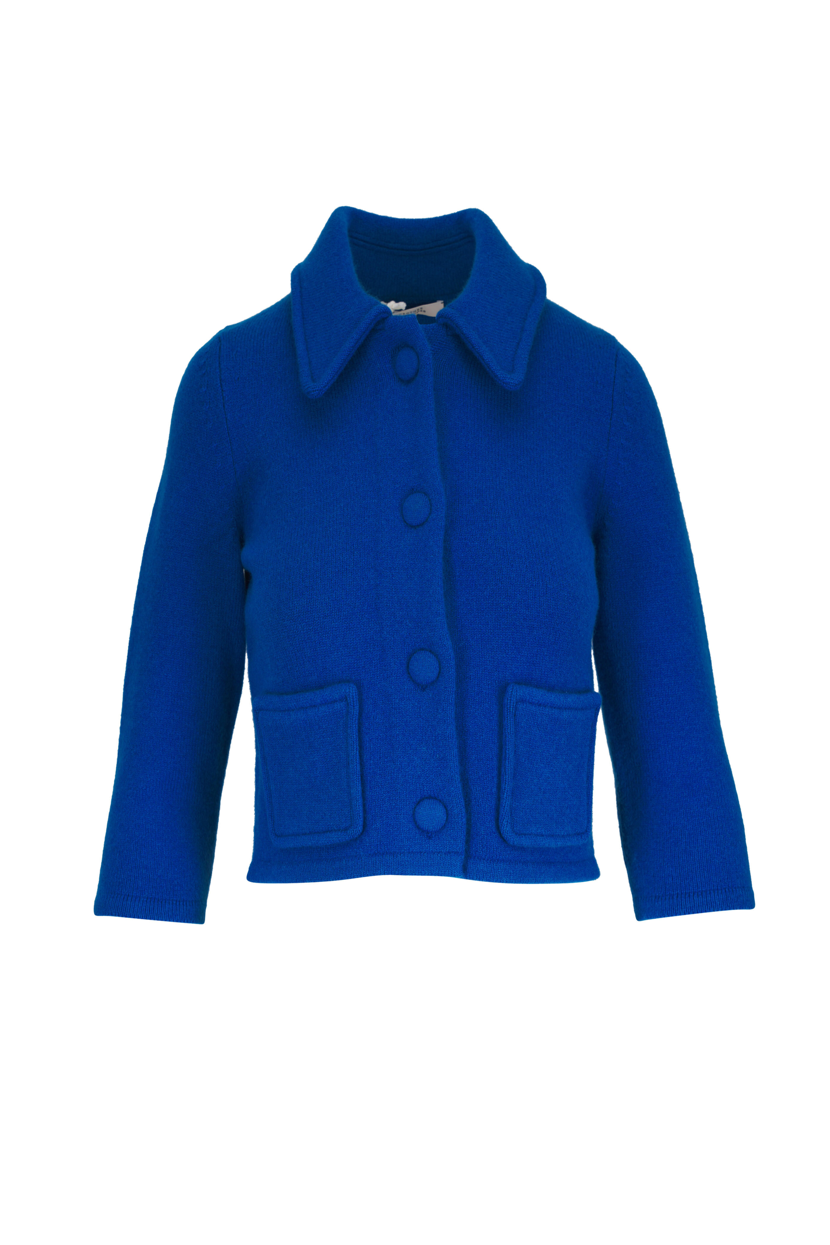 Dorothee Schumacher - Modern Statement Blue Coral Cropped Jacket