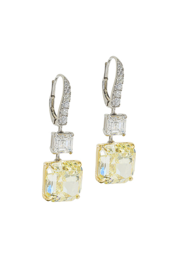 Lowy & Co - Double Diamond Drop Earrings