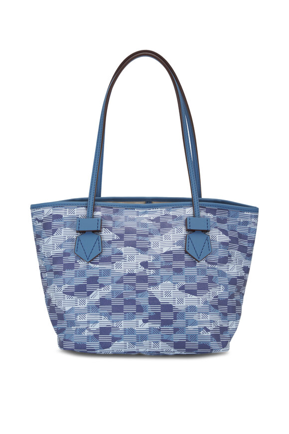 Moreau Paris - Small Saint Tropez Camo Blue Monogram Tote