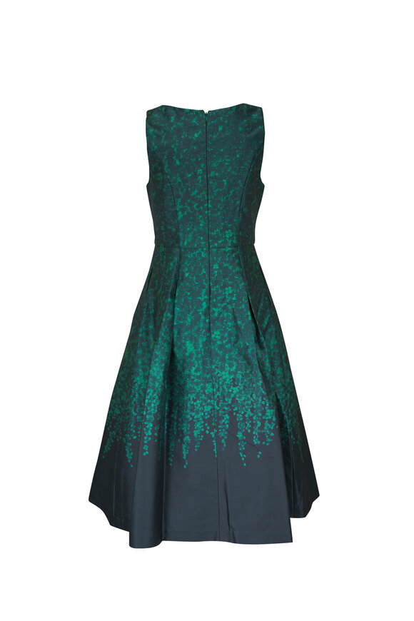 Sachin + Babi - Anissa Emerald Wisteria Print Midi Dress