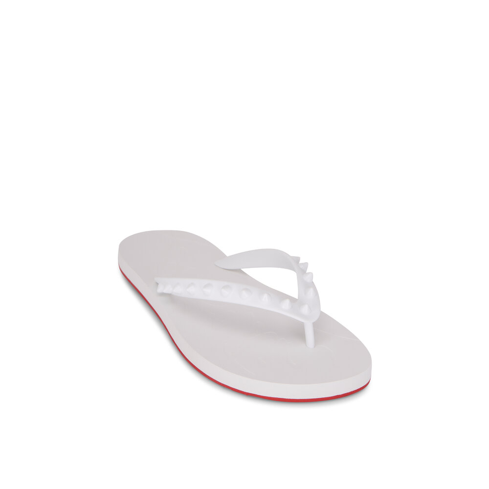 Christian Louboutin Loubi Flip Donna White Flip Flop