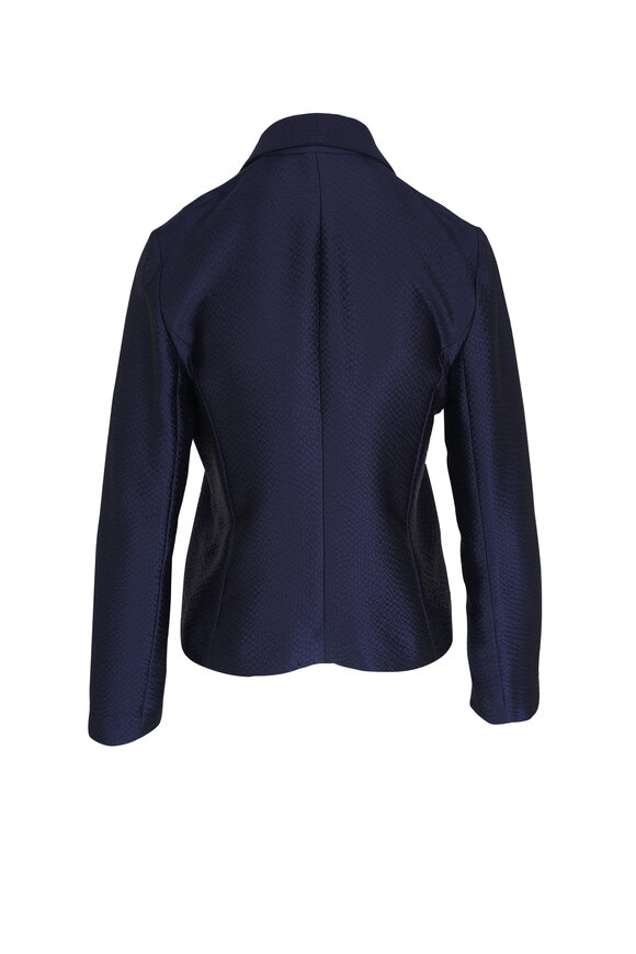 Peter Cohen - Prime Navy Hammered Silk Jacket