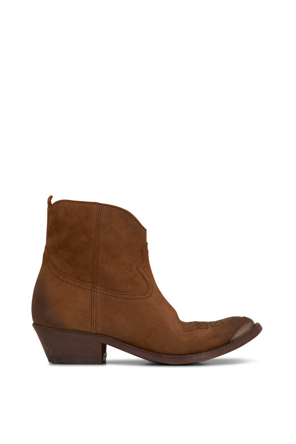 Golden Goose - Young Brown Suede Bootie, 25mm