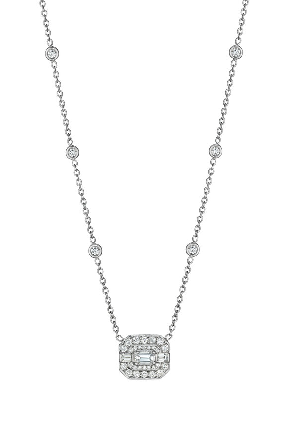 Penny Preville - White Gold White Diamond Necklace