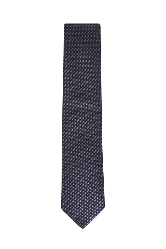 Brioni Midnight Jacquard Silk Necktie - view 1