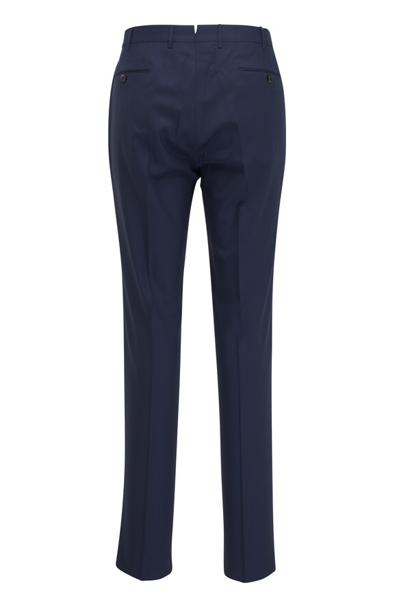 PT Torino - Blue Navy 160s Wool Serge Dress Pant