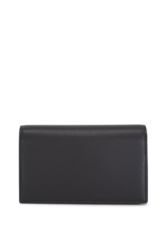 Akris - Anouk Mocca Leather Envelope Clutch