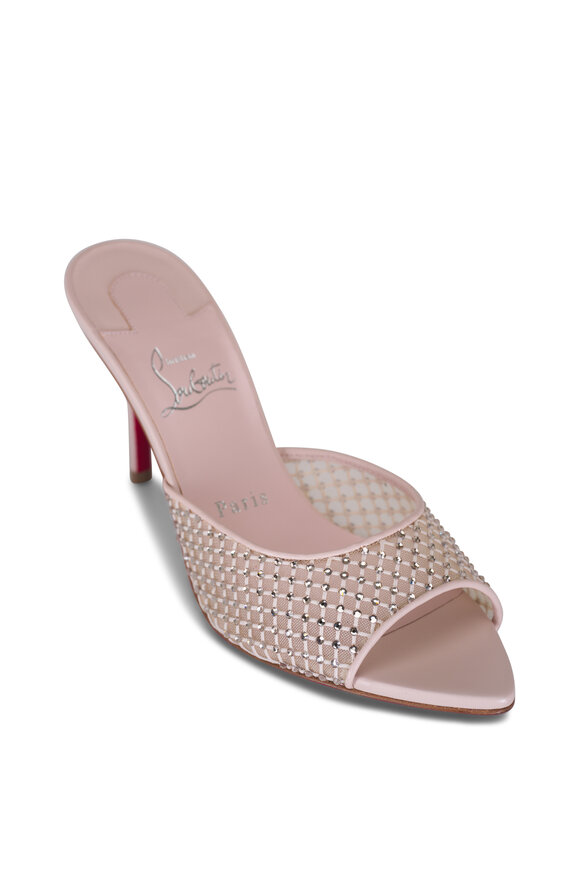 Christian Louboutin - Apostropha Leche Meche Crystal Mule, 80mm 