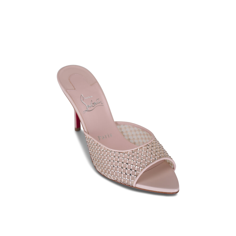 Christian Louboutin - Apostropha Leche Meche Crystal Mule, 80mm