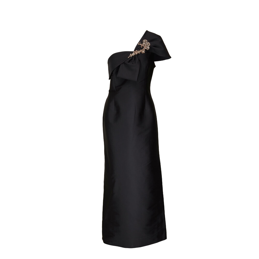 sachin-babi-ines-black-one-shoulder-gown-mitchell-stores