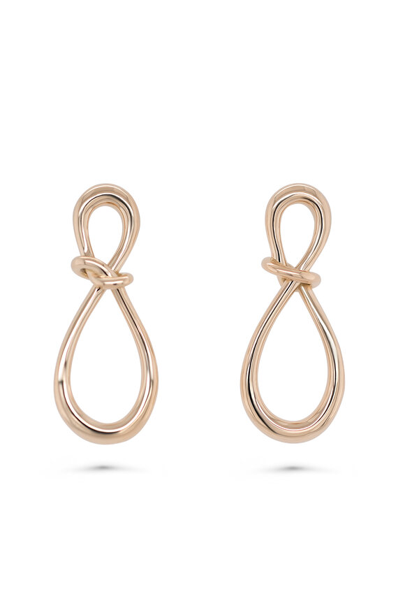 Kali Zoe 18k Yellow Gold Slipknot Earrings