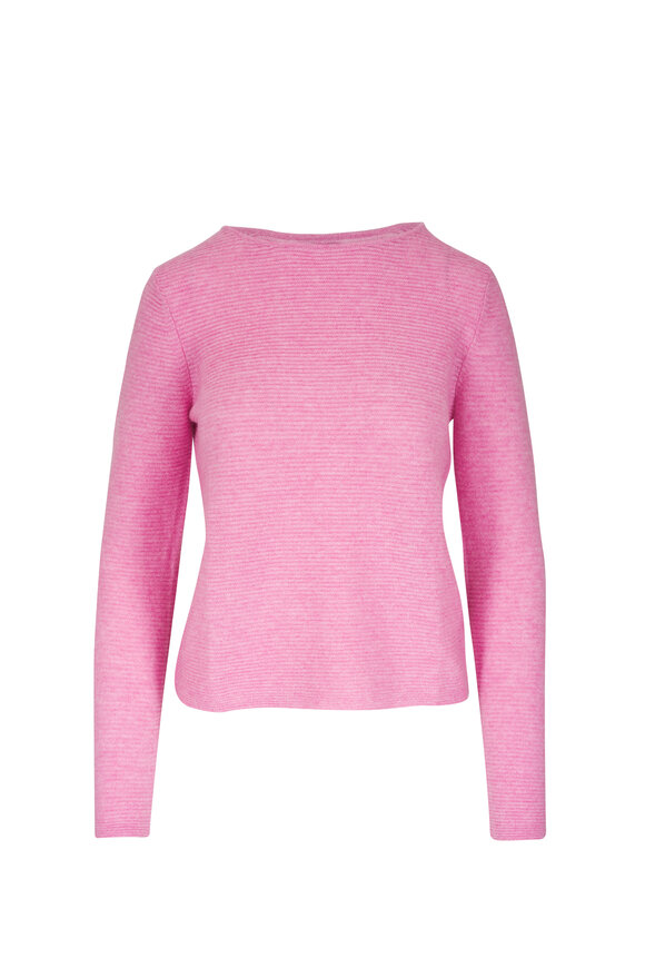 Kinross Primrose Cashmere Ribbed Sweater - view 1