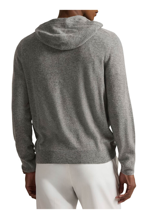 RLX Ralph Lauren Gray Cashmere Hoodie - view 5