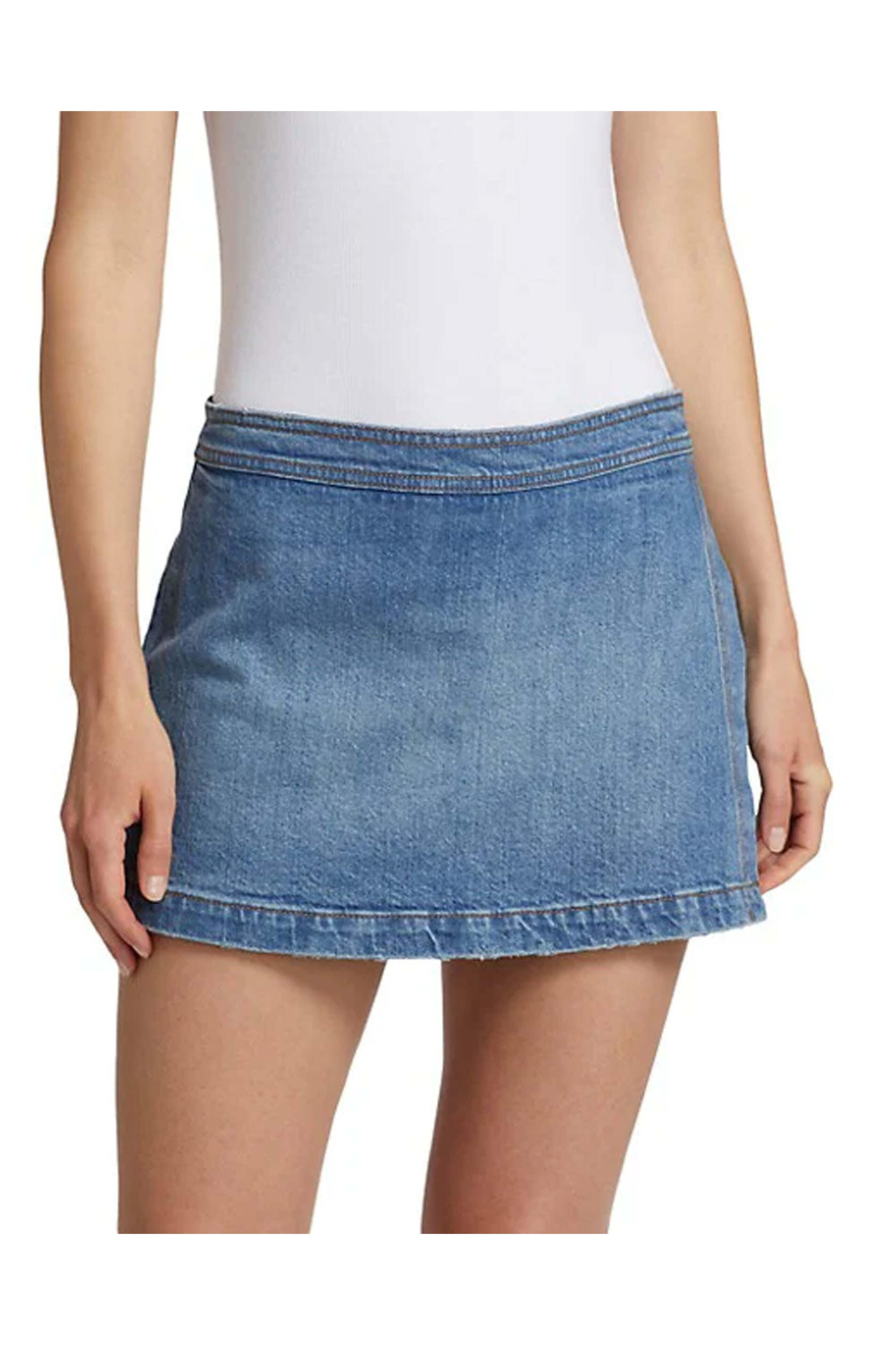 Alice & Olivia - Ivy Blue Lakelyn Denim Skort | Mitchell Stores