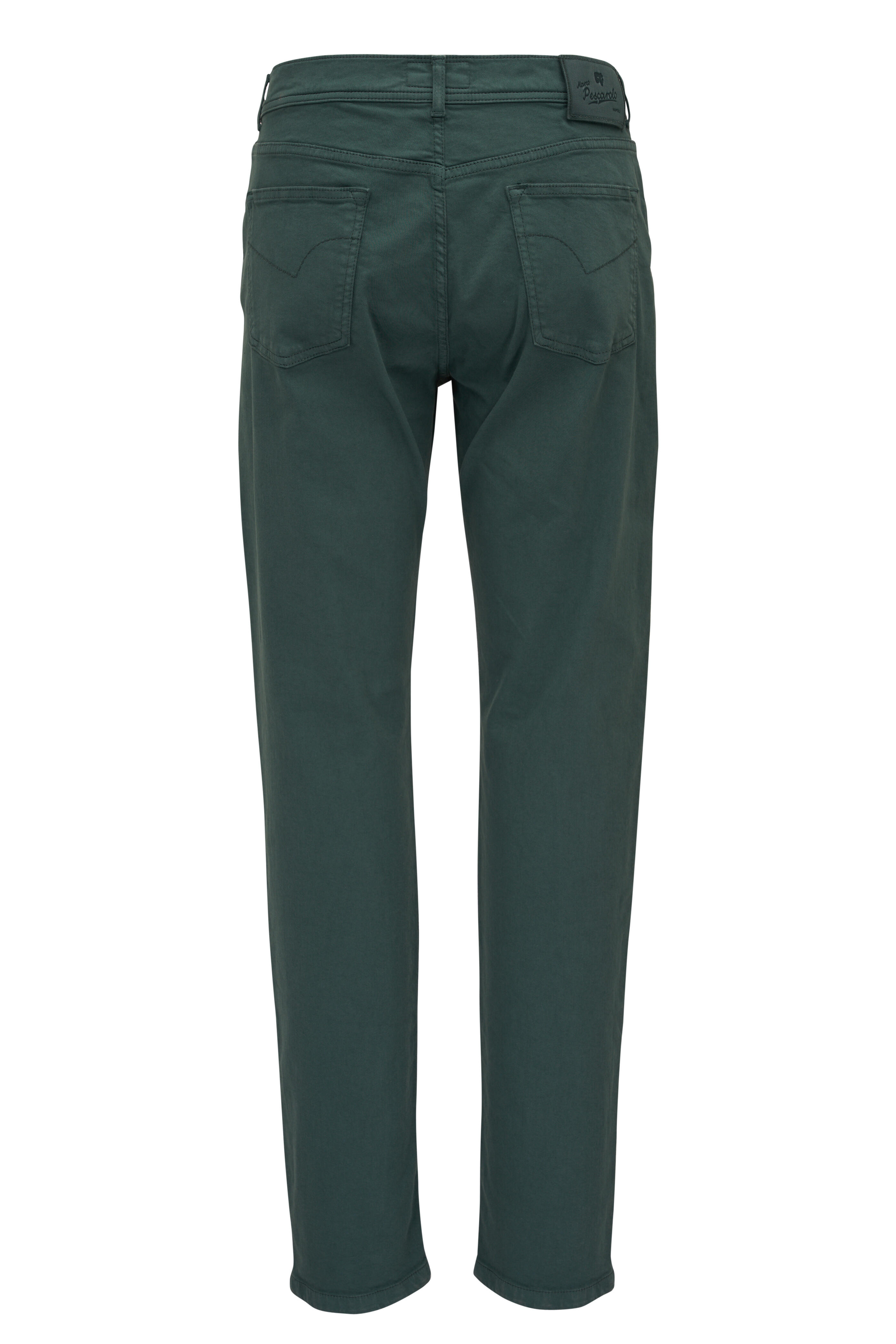 Marco Pescarolo - Green Denim Five Pocket Pant | Mitchell Stores