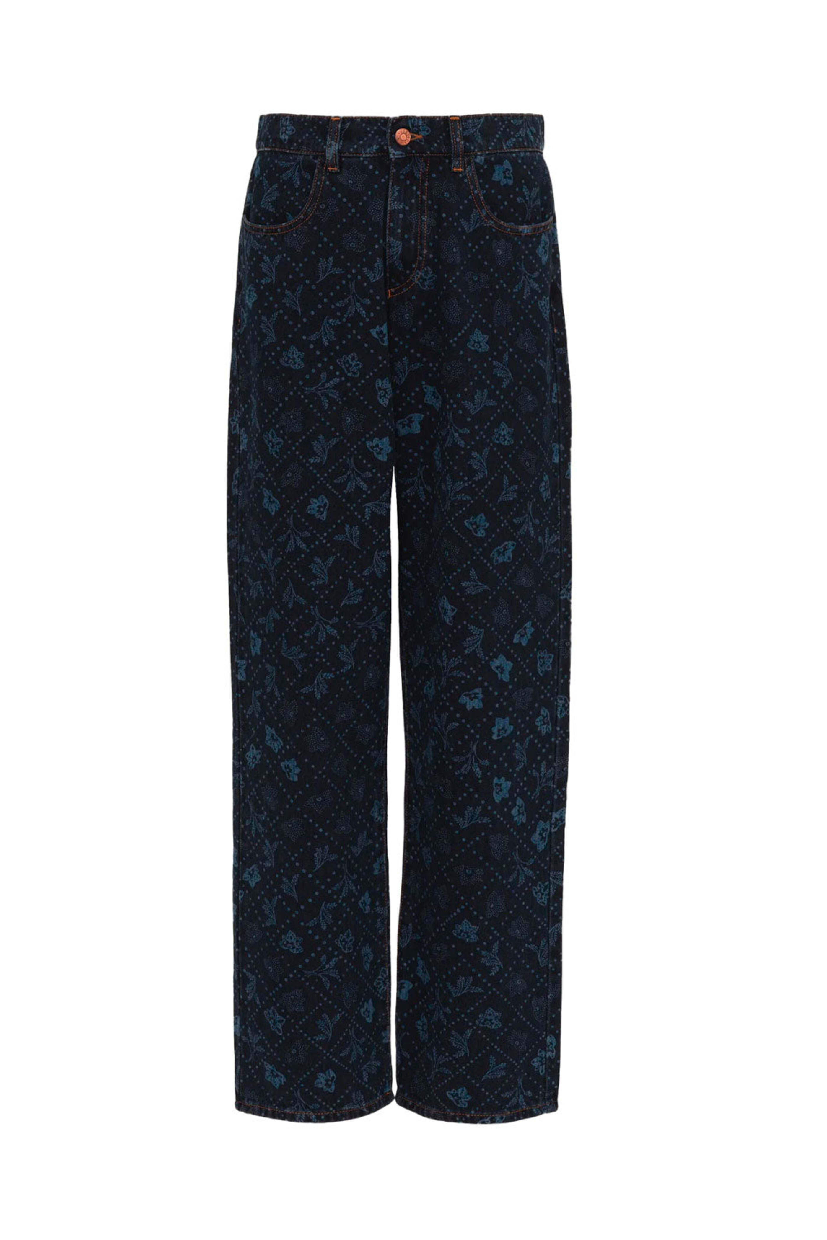 See by Chloé - Blue Printed Denim Pants