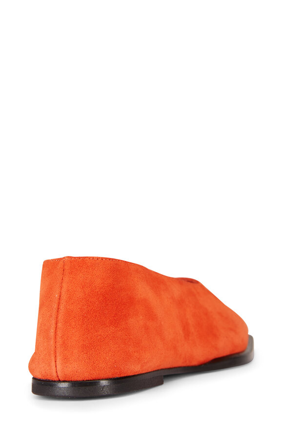 Staud Lewis Tangelo Suede Flat - view 3