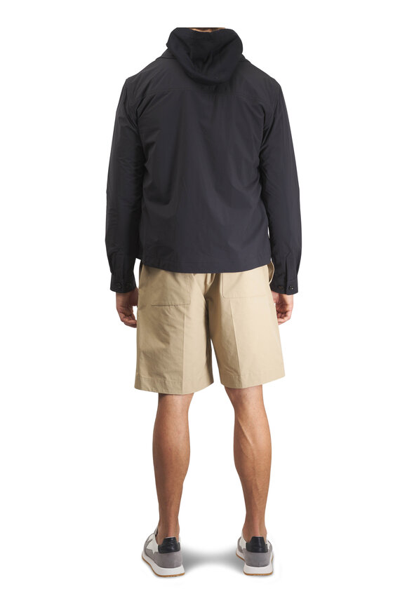 Moncler Tan Seersucker Five Pocket Shorts - view 4
