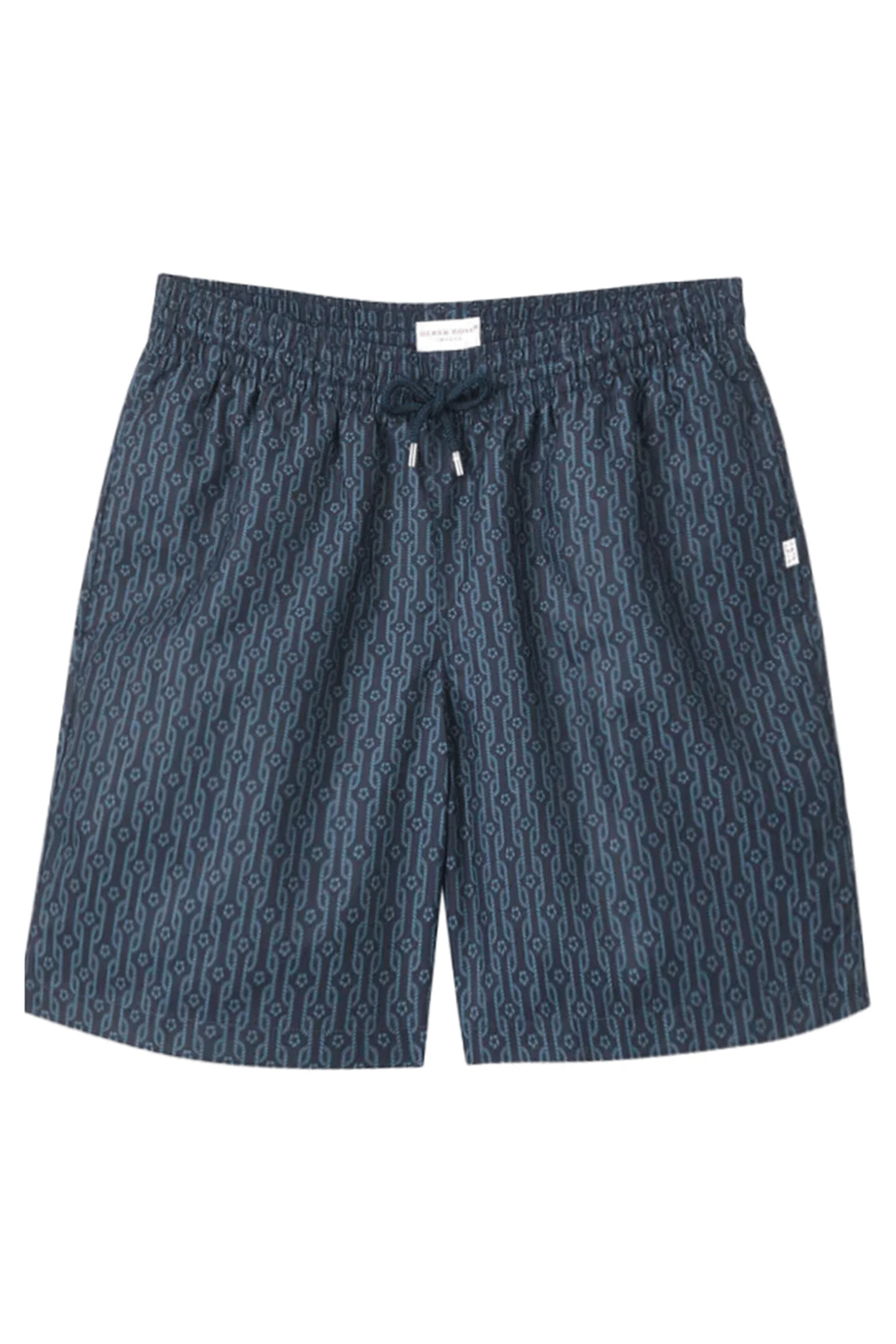 Derek Rose - Navy Print Swim Shorts