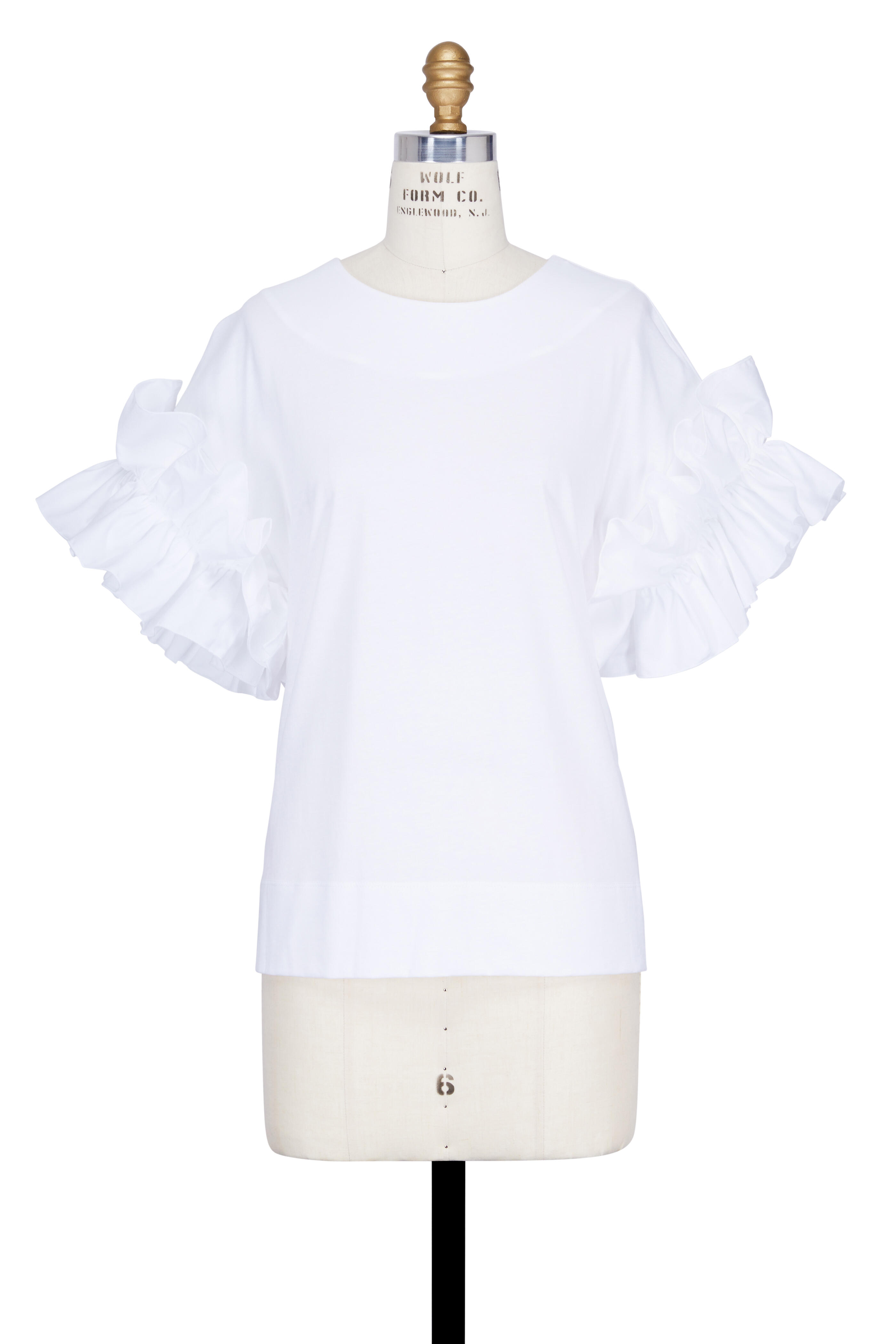 VVB Victoria Beckham フリルスリーブ Tシャツ Mサイズ VVB Victoria Beckham フリルスリーブ Tシャツ Mサイズ Designer