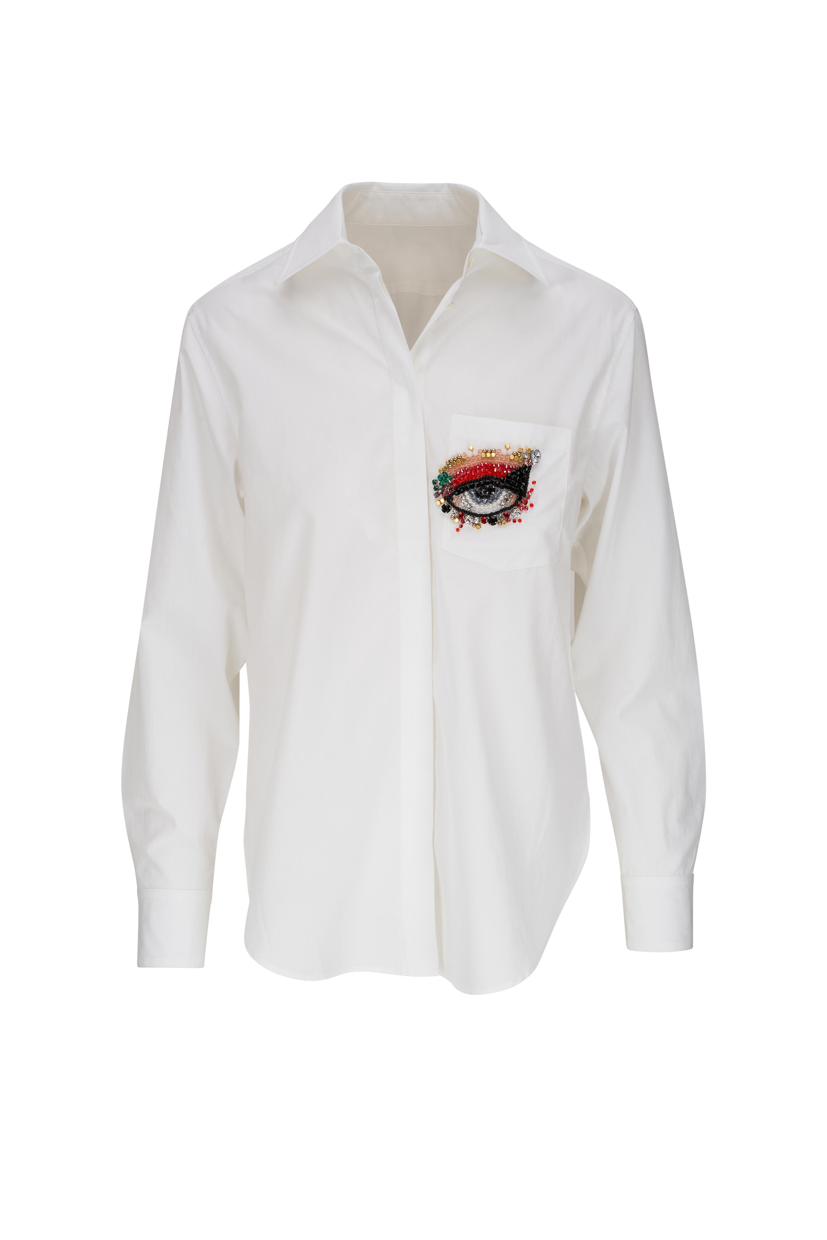 3.1 Phillip Lim - Eye Love NY White Button Down Shirt