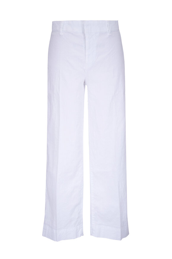 Frank & Eileen Wexford White Wide Leg Pant