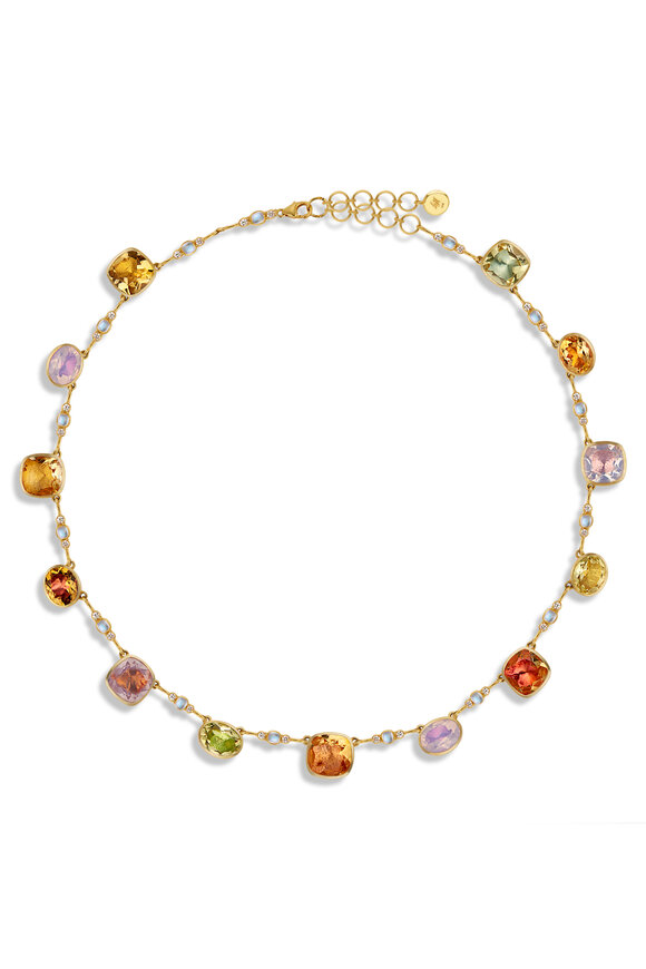 Larkspur & Hawk Lucone Mixed Stone Necklace