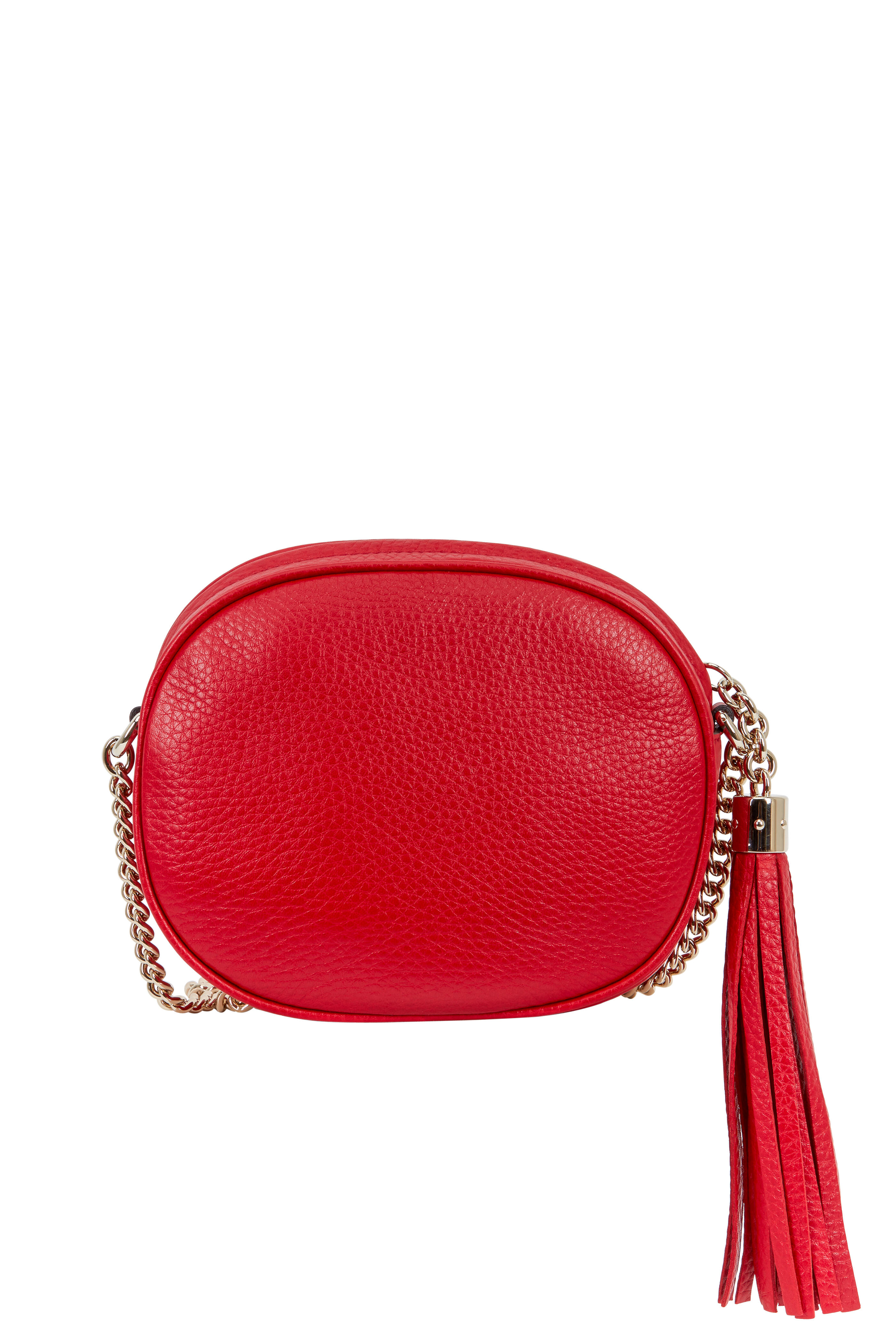 Valentino Gravani VLogo Disco Bag Red Leather Shoulder Bag For Sale at  1stDibs