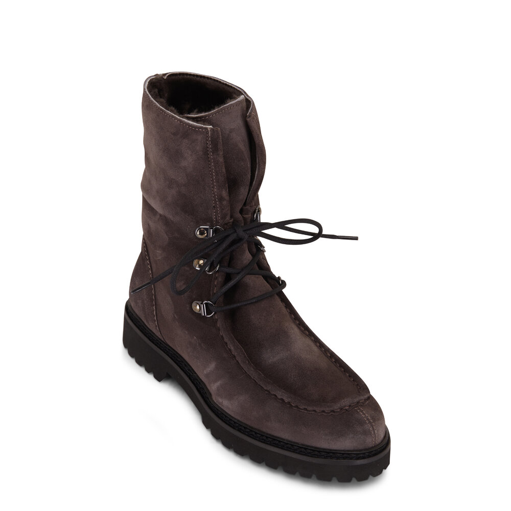 Aquatalia Mita Suede Lace Up Boot Mitchell Stores