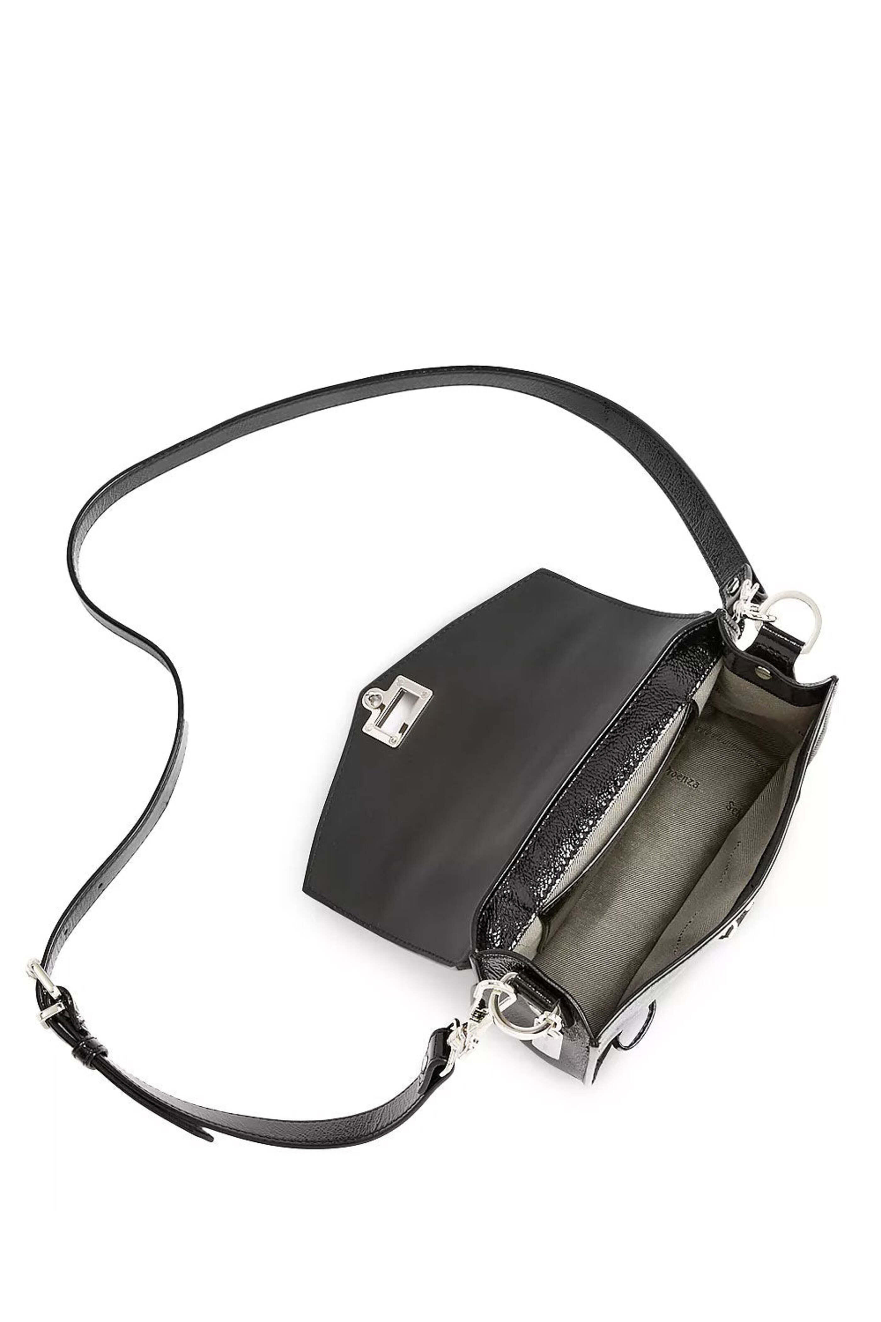 Proenza Schouler - Mini PS1 Crinkled Patent Crossbody in Black