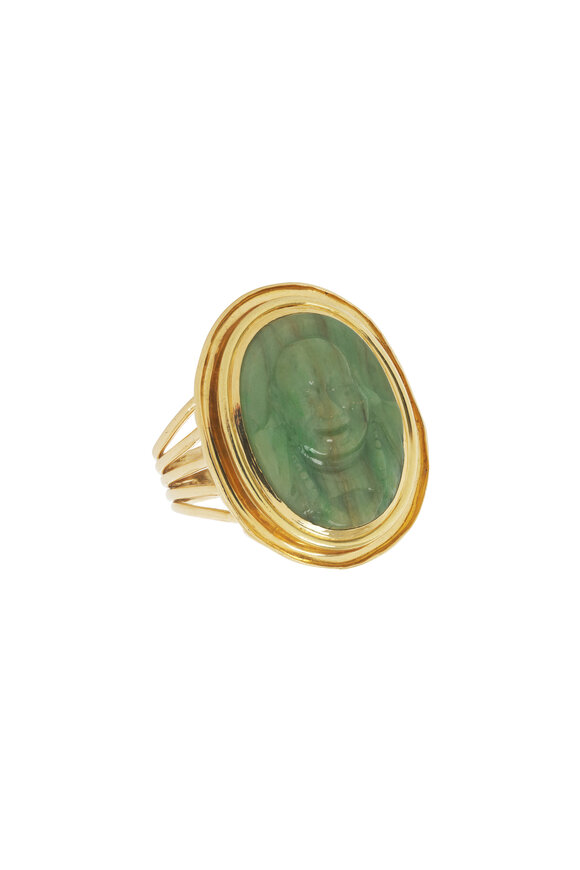 Vintage Collection - Jade Buddha Ring