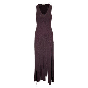 Zimmermann - Luna Chocolate Fringe Midi Dress | Mitchell Stores
