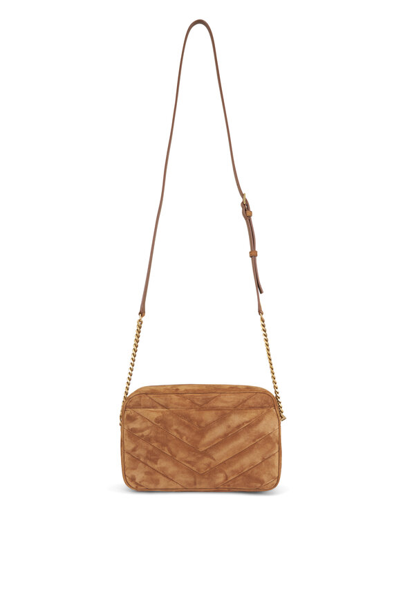 Saint Laurent Lou Lou Caramel Suede Camera Bag - view 2