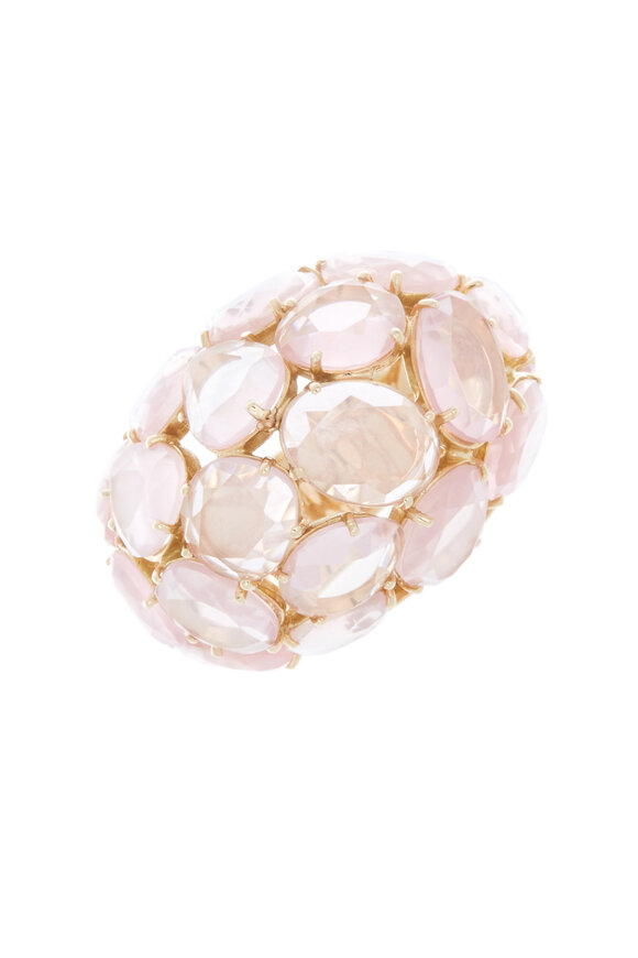 Pomellato - Capri 18K Rose Gold Pink Quartz Bubble Ring