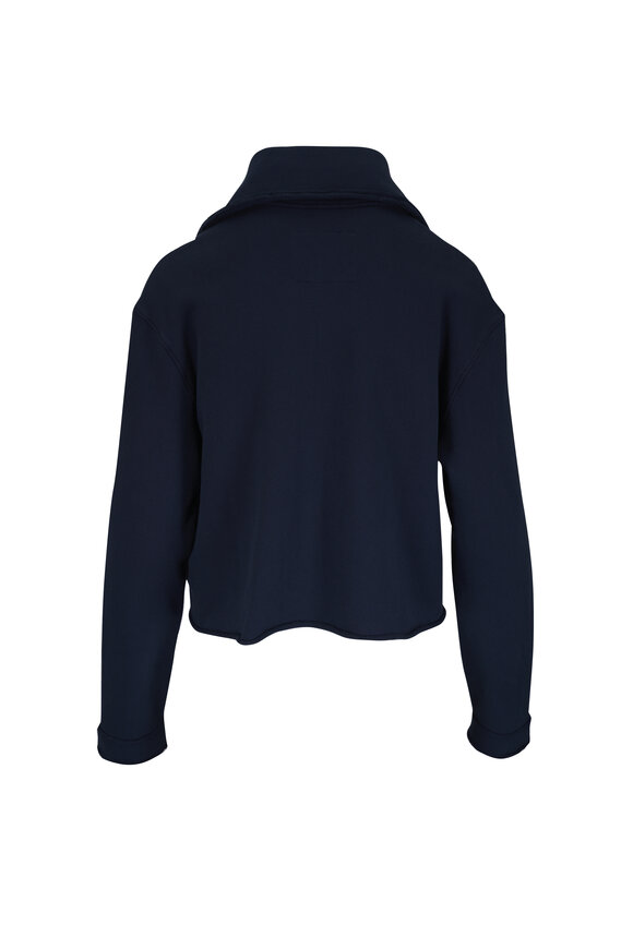 Frank & Eileen Rowan Navy Cotton Button Up Jacket - view 2