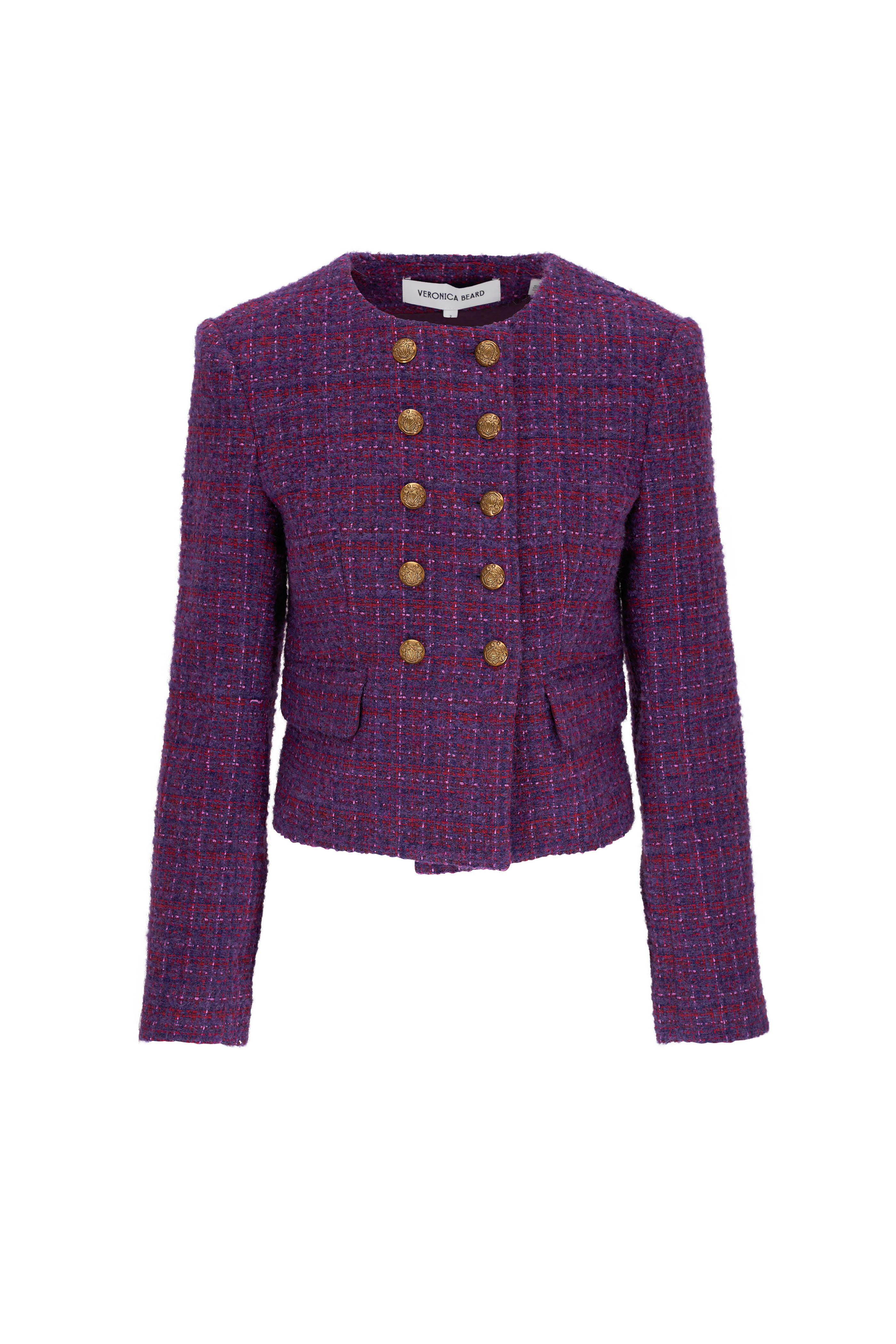 Veronica Beard - Bentley Aubergine Multi Tweed Jacket