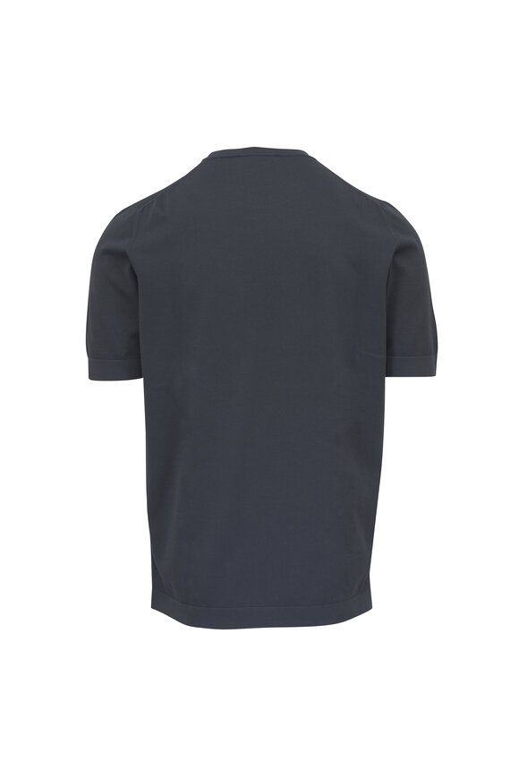 Gran Sasso Charcoal Gray Vintage Cotton T-Shirt - view 2