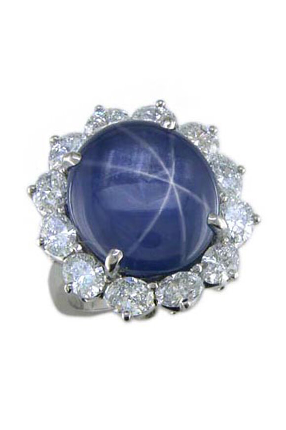 Oscar Heyman - Platinum Star Sapphire Ring