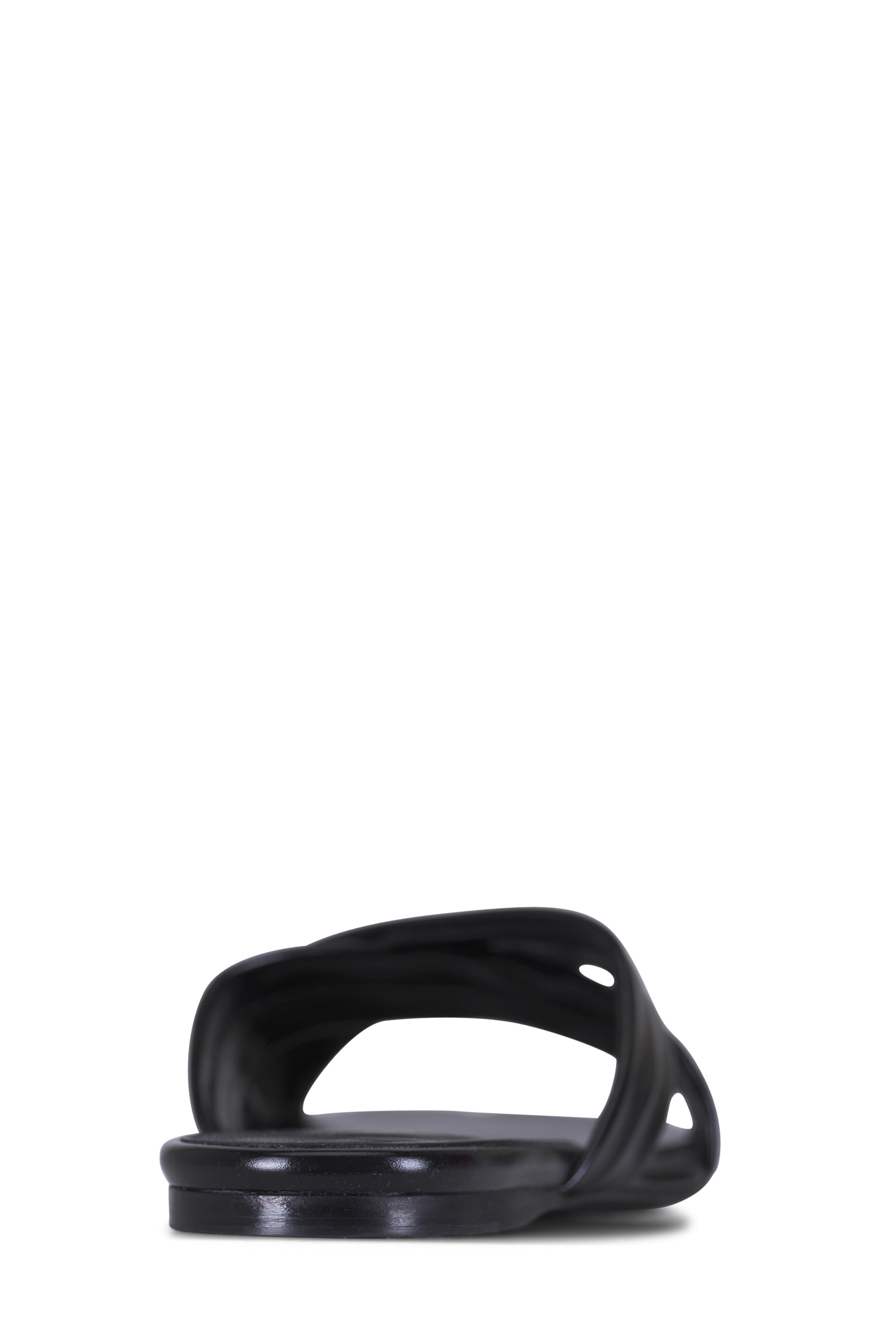 Khaite - Liria Black Leather Flat Sandal