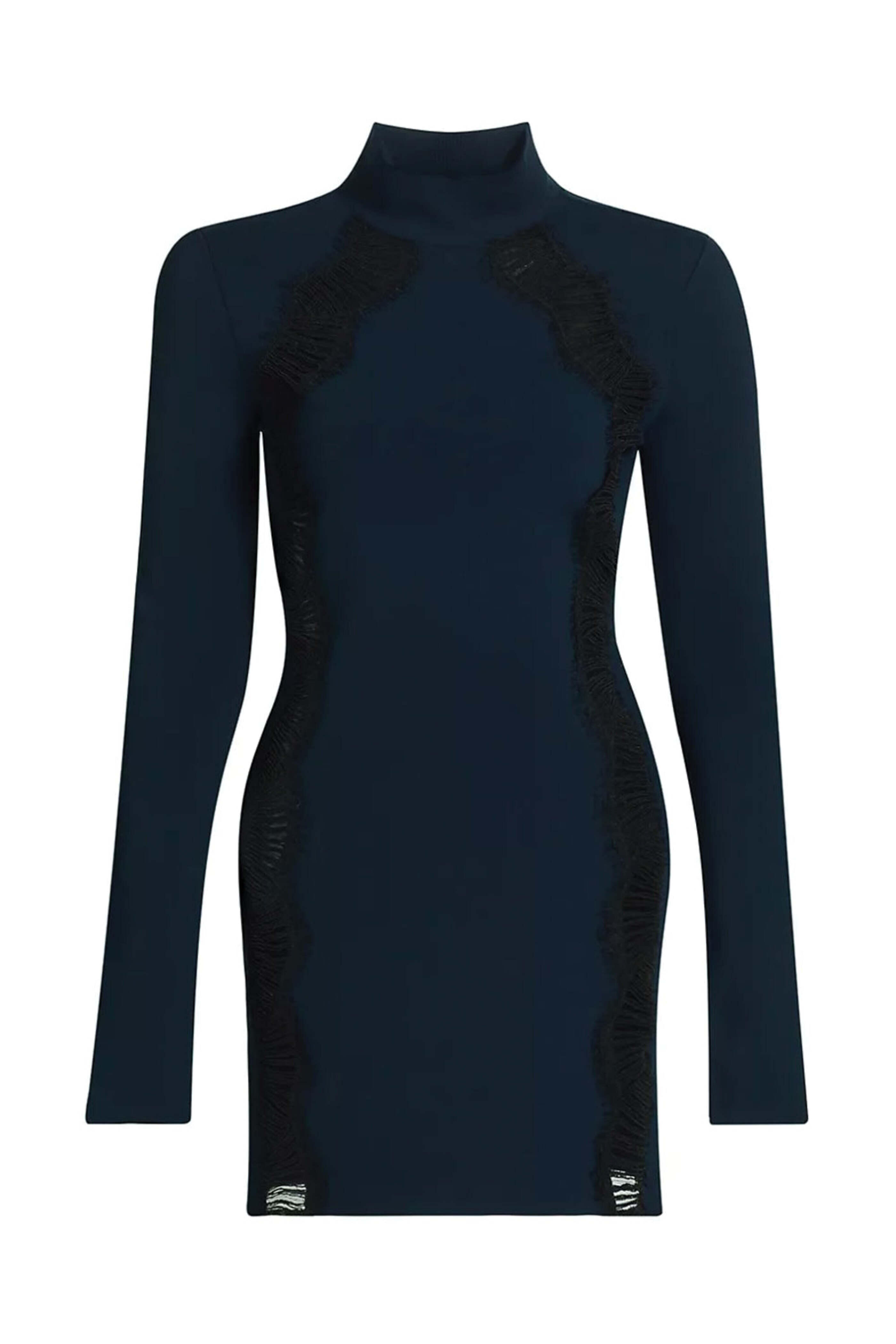 Stella McCartney - Navy Knit Lace Mini Dress | Mitchell Stores