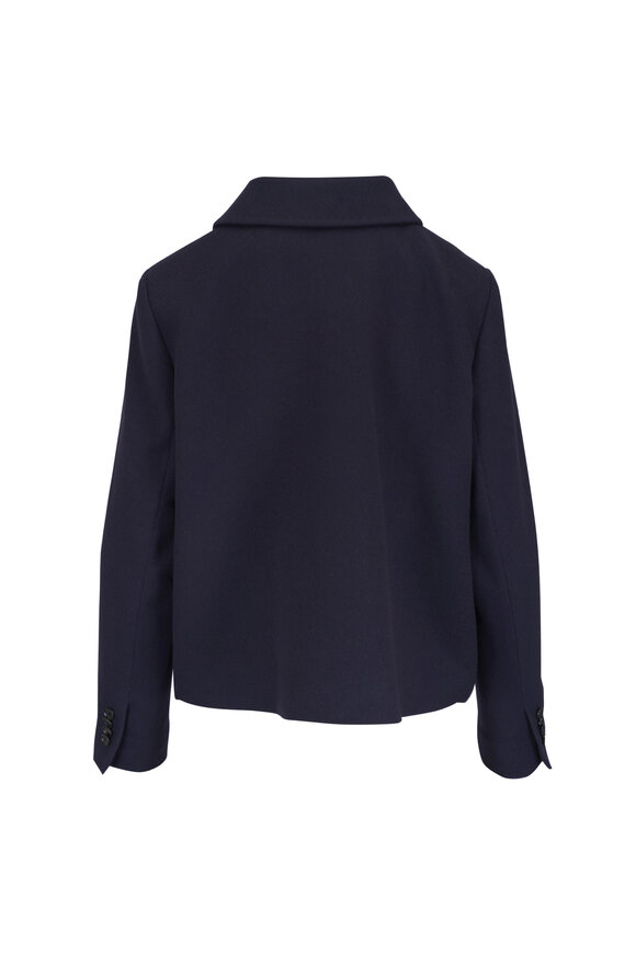 Kiton Double Breasted Navy Blue Cashmere Jacket - view 2