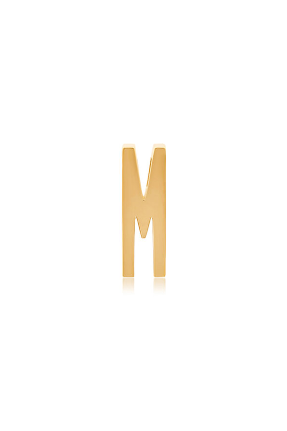 Helena Rose 14k Yellow Gold Slide-On Classic "M" Initial