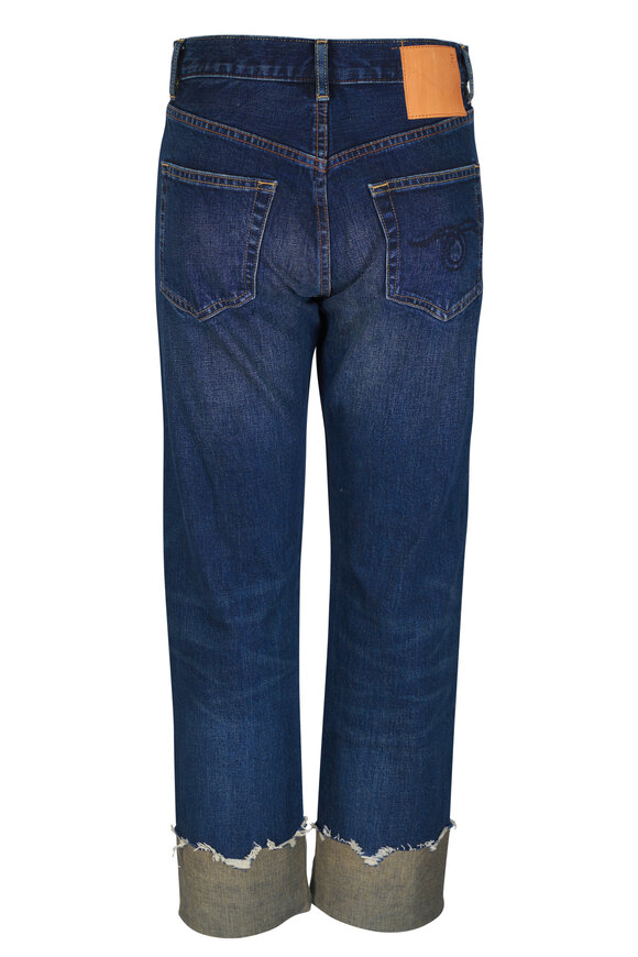 R13 - Cuffed Romeo Selvedge Blue Jean