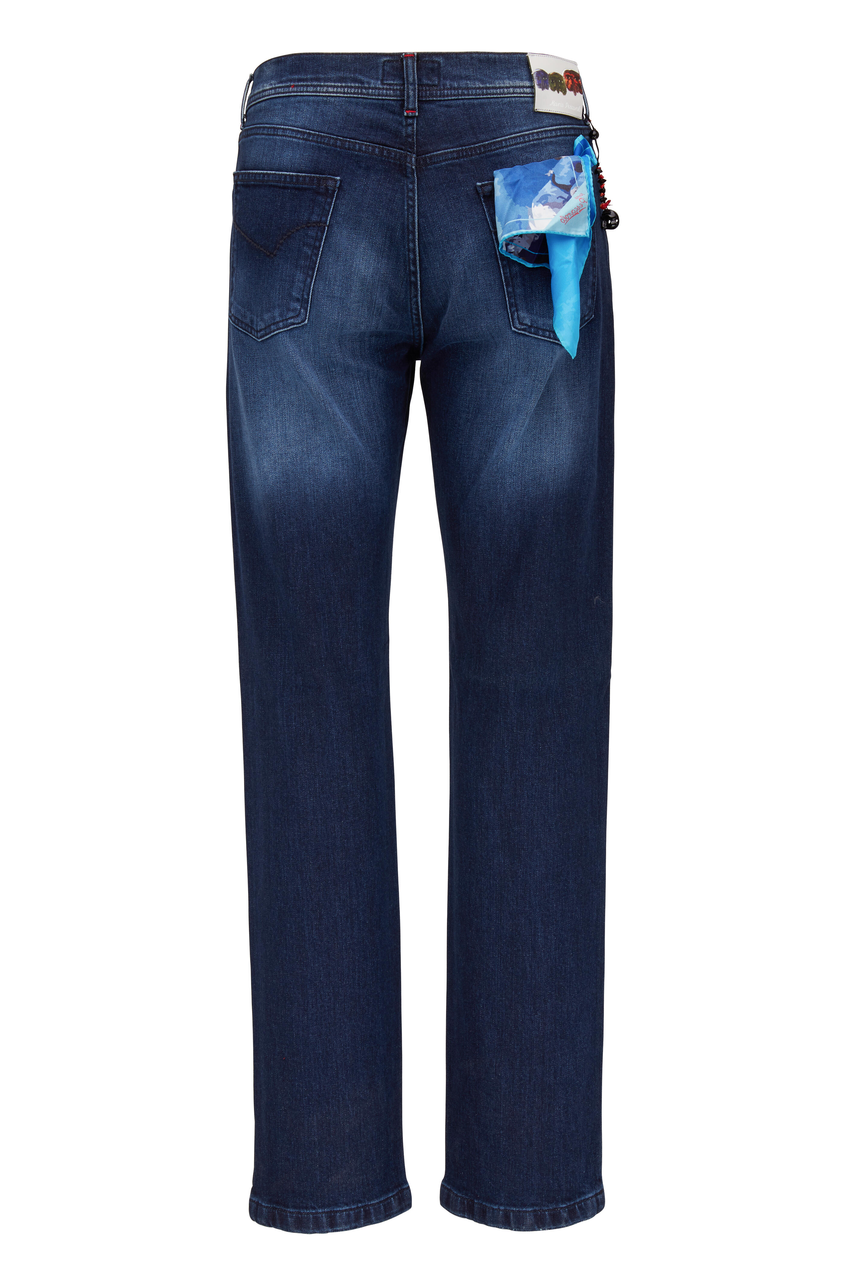 Marco Pescarolo - Nerano Dark Wash Five Pocket Jean