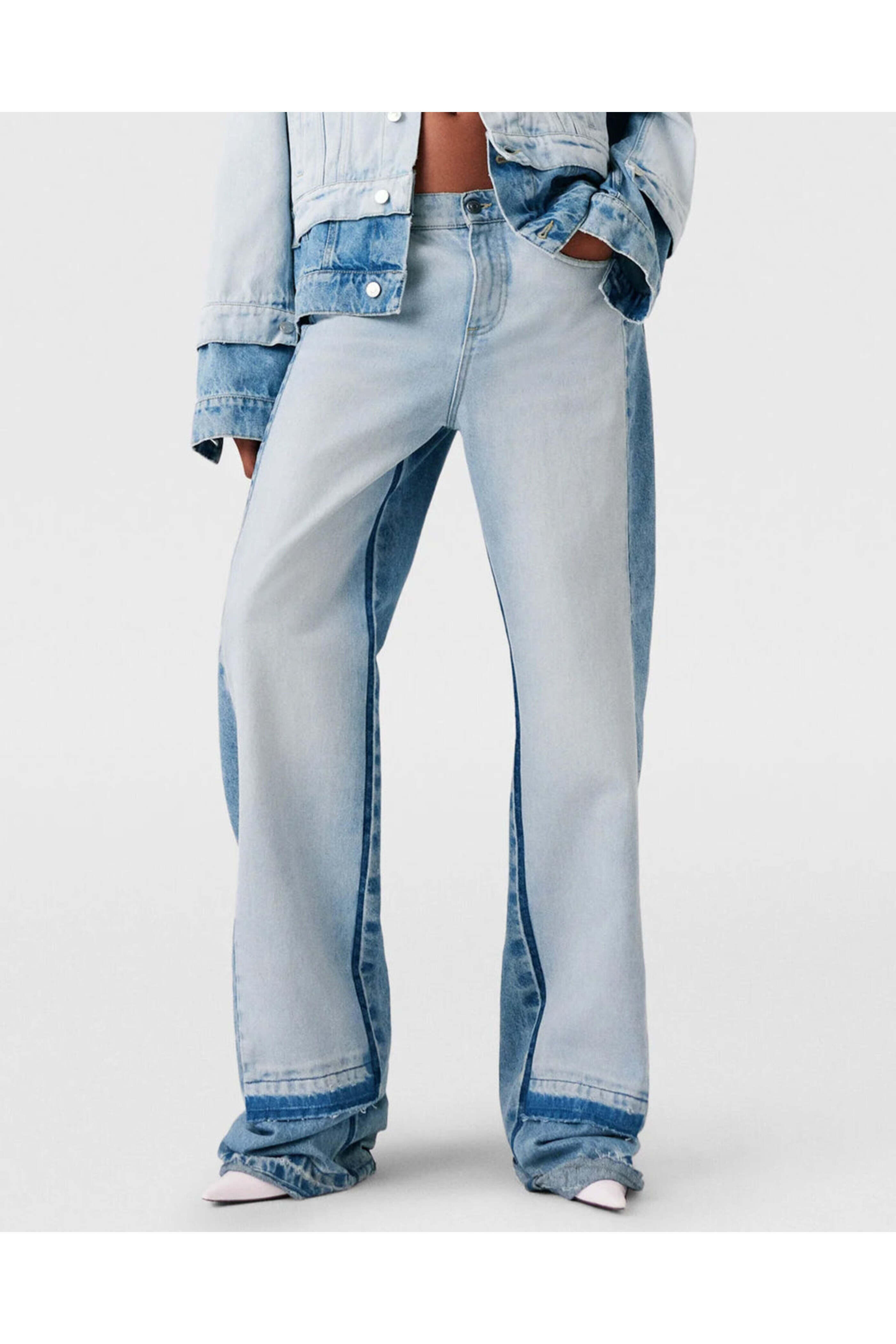 Stella McCartney - Straight Leg Jean in Two Tone